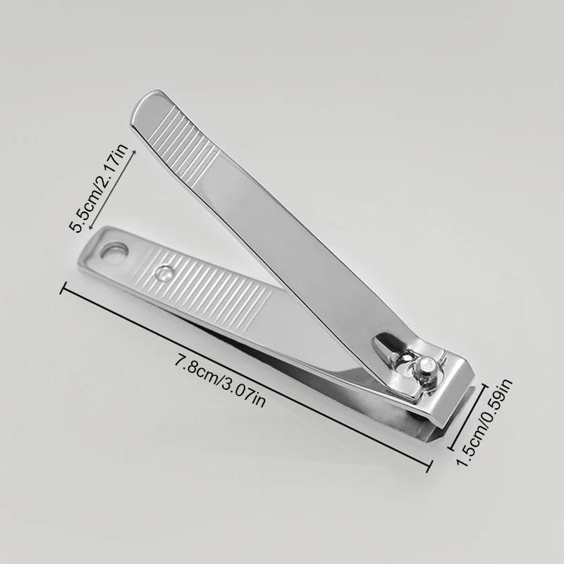 Coupe-ongles professionnel en métal, coupe-ongles avec lime à ongles, outils de manucure tranchants 