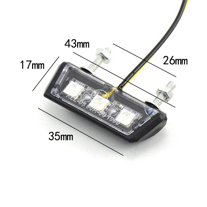 Plaque de planificateur de moto, lumière LED, étanche, 12V, 1 pièce