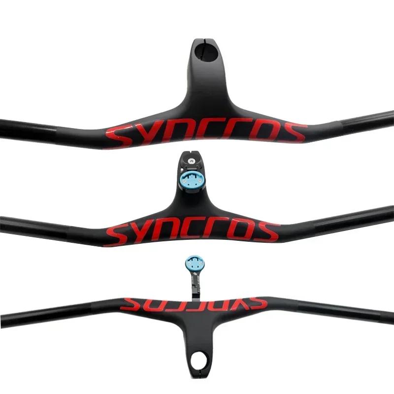 Syncros – guidon intégré pour vtt, plusieurs couleurs, tige de guidon en Fiber de carbone en forme u