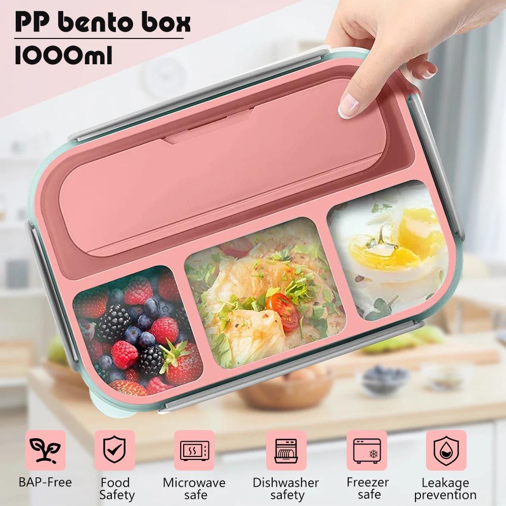 Boîte à lunch portable pour étudiants, 1 couche, peut être métropolitaine au micro-ondes, étanche, p
