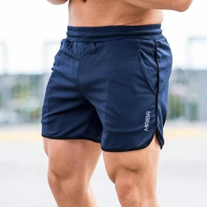 Short de sport respirant pour hommes, pantalon court de course, de Fitness, à séchage rapide, Slim, 