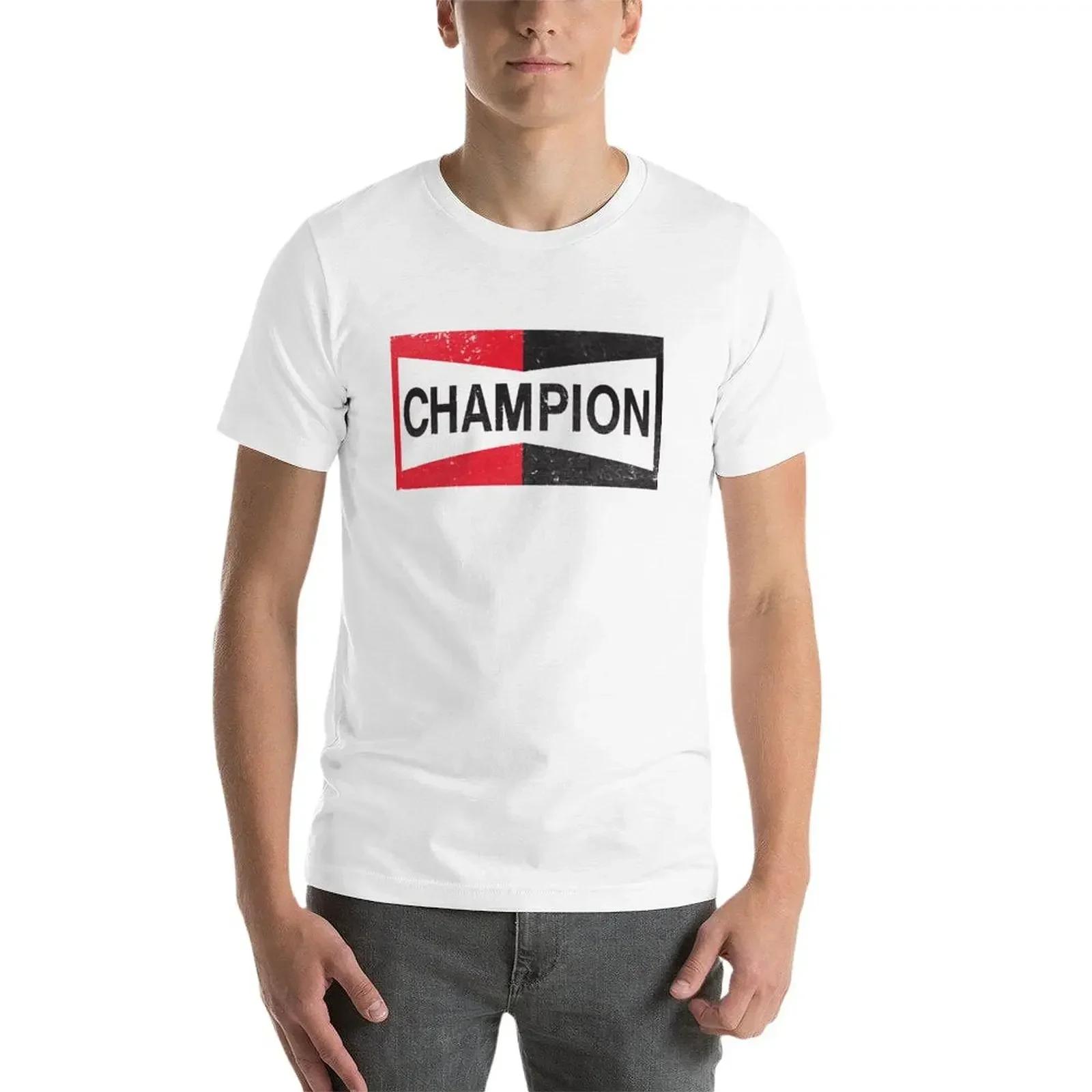 CHAMPION-T-Shirt Manches Courtes pour Homme, Slim Fit, Spark Plug, Retro DistMurcia, Emblem-Cl, Nouv