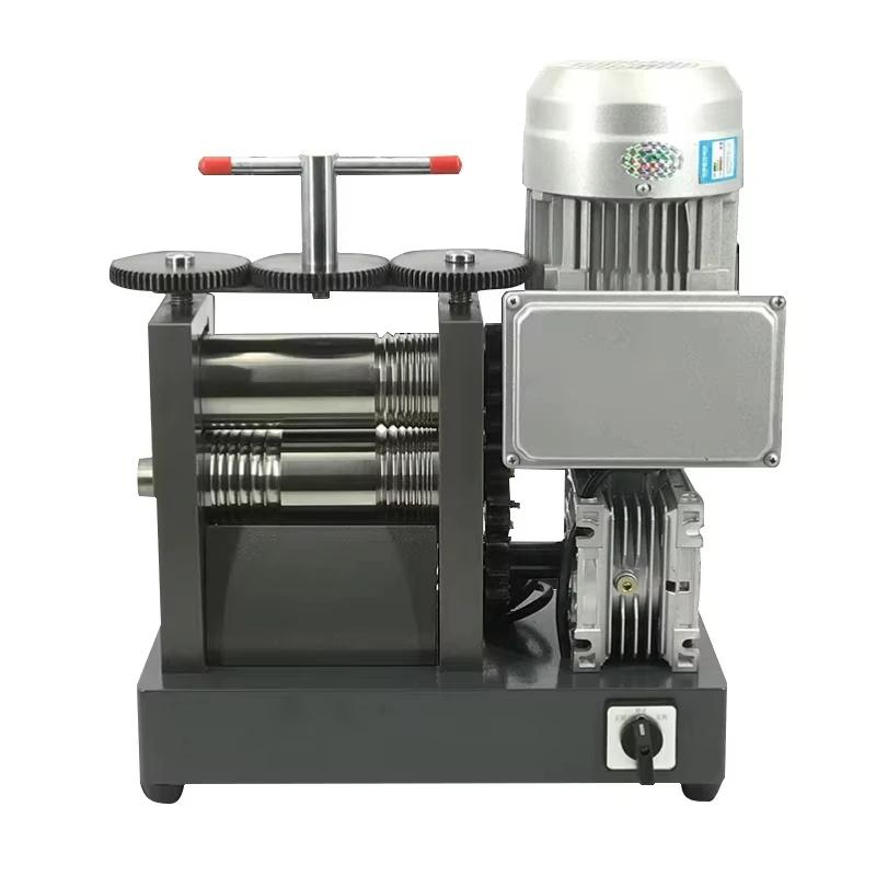 Rouleau de tôle de chaîne de fil d'or de bijoux rouleau personnalisé 1.5HP Machine de laminoir élect