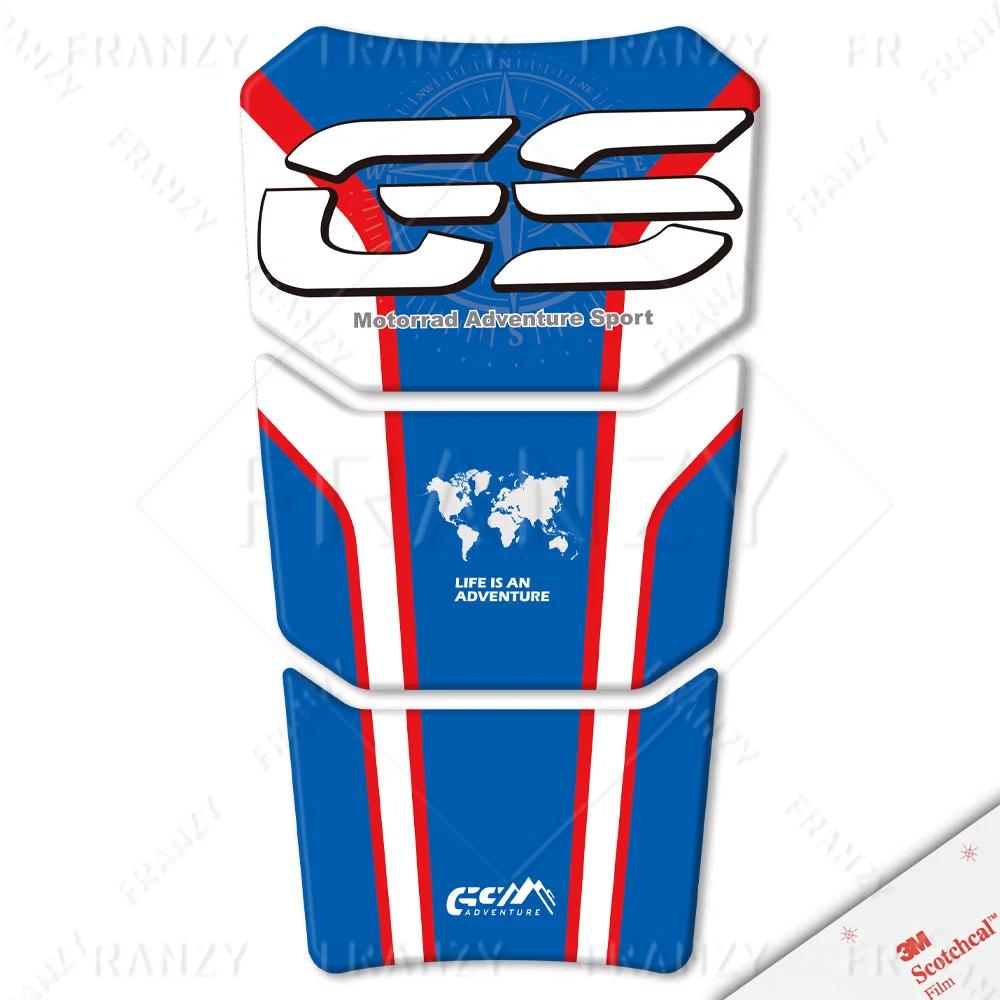 Autocollant de protection 3D pour réservoir de moto, Triple noir, 40 ans, pour R1200GS ADV R1250GS R