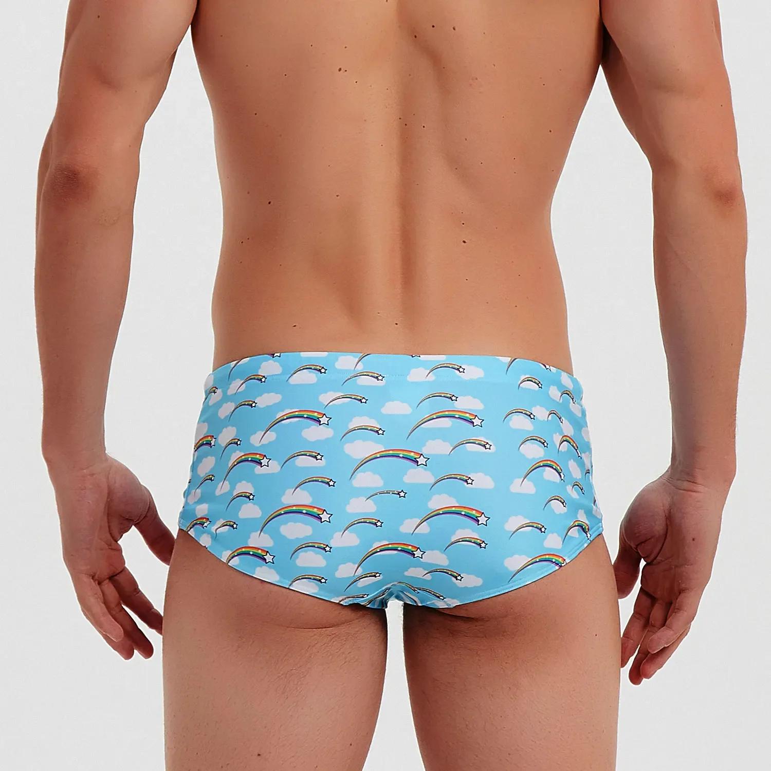 Maillot de bain pour hommes, Boxer, culotte, vêtements de plage, étoile filante, Bikini, short de sp