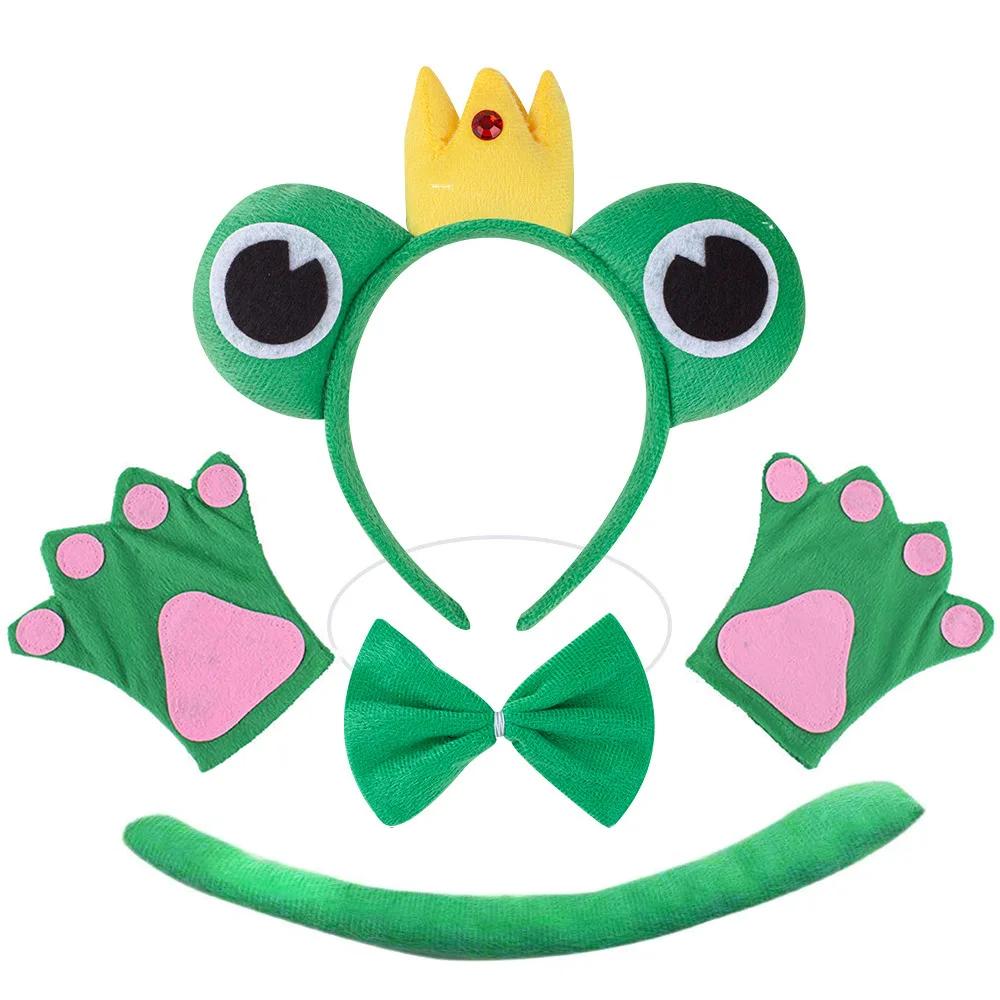 Robes de princesse grenouille verte scintillante pour petites filles, déguisement d'anniversaire pou
