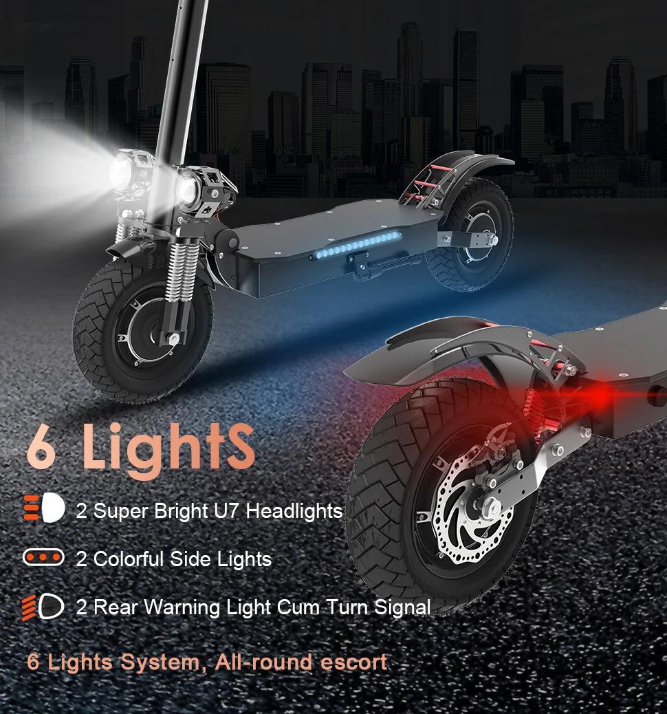 Trottinette Électrique Rika Pliable et Étanche de 75 KM/H, 60V, 48V, 1300-3200W, 10 Pouces, Entrepôt
