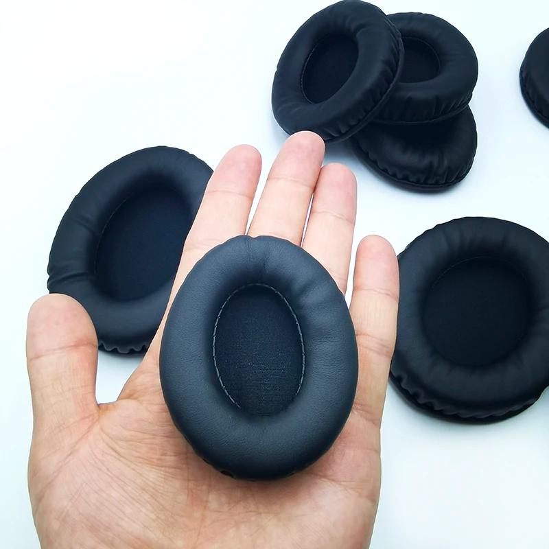 Coussinets d'oreille ovales pour écouteurs, housse en mousse de cuir éponge 60*70 60*80 65*85 70*90 