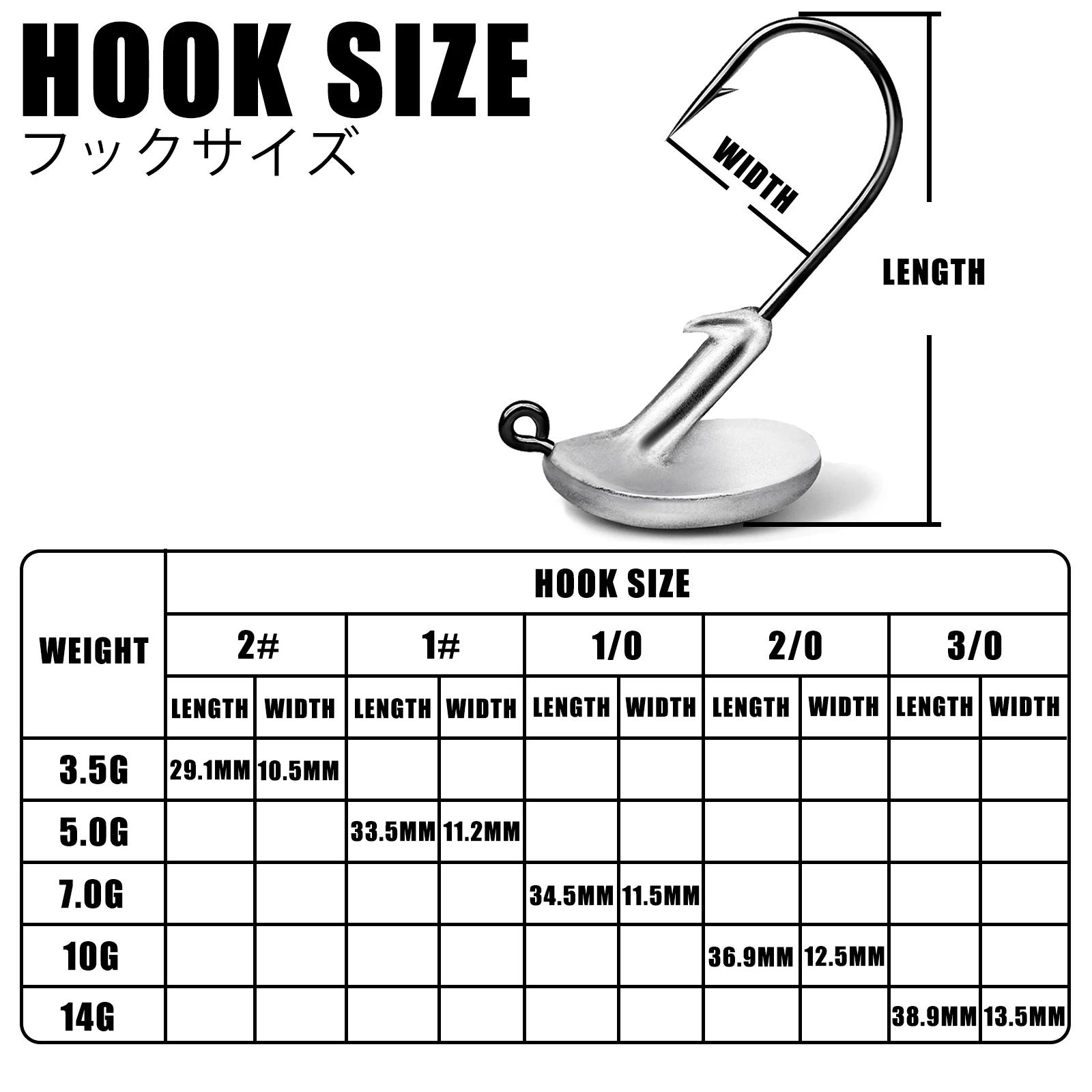 Nouveau Jig tête crochets gobelet Ajing pour ver souple leurre basse poisson Pesca marchandises 3.5-