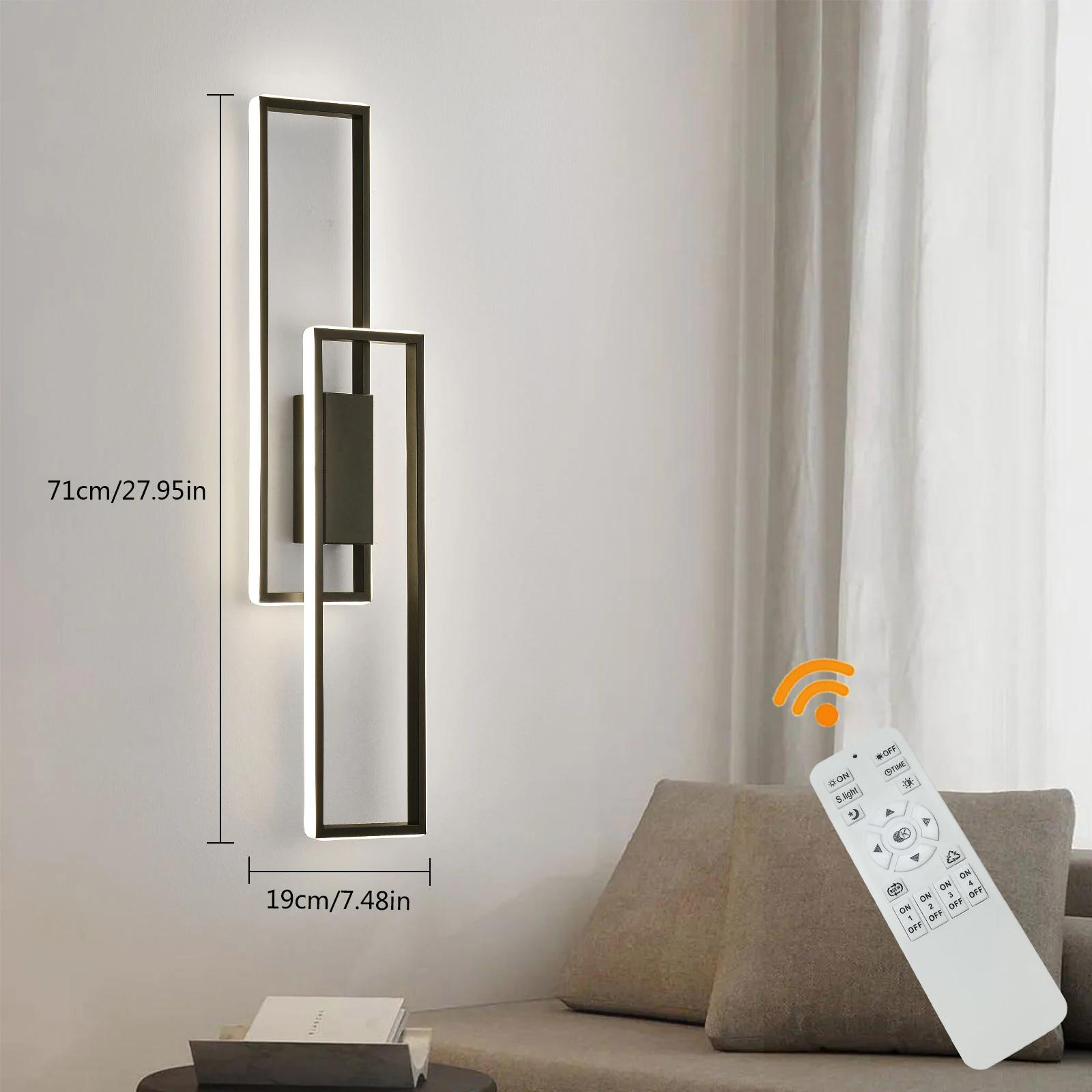Applique Murale LED d'NikModerne, Température et Luminosité Réglables, pour Chambres à Coucher, Esca