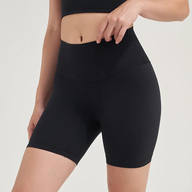 Short de yoga SOISOU pour femme - Leggings taille haute en nylon élastique et respirant