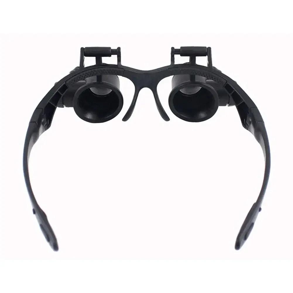 Nouveau bandeau lumière LED lunettes Loupe 10X 15X 20X 25X Double lentille de Loupe pour horloger bi