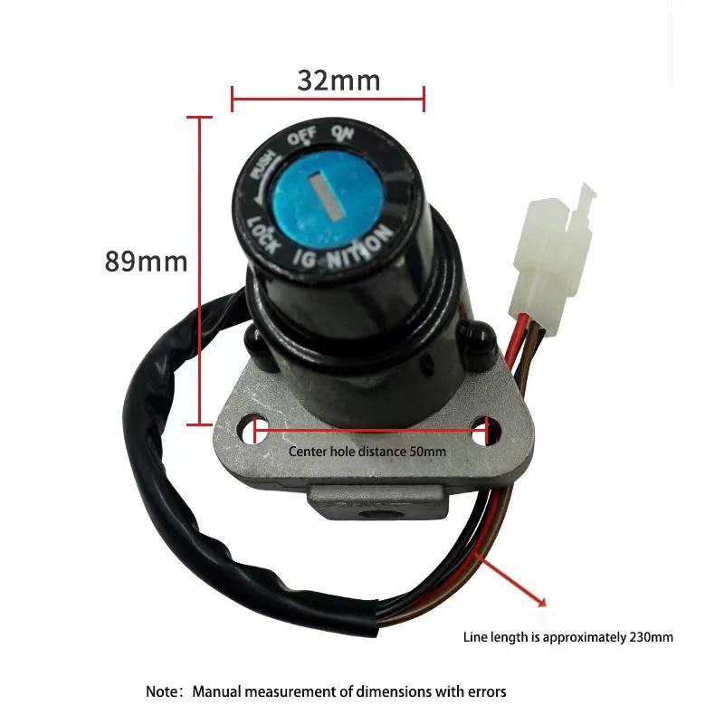Clé universelle de commutateur d'allumage de moto, serrure de porte électrique adaptée à Yamaha DT12