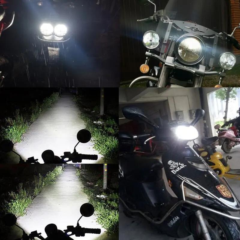 H4 LED Moto Phare Ampoules Salut Lo Faisceau Moto Lumières Pour Yamaha Kawasaki Suzuki H4 LED Lampe 