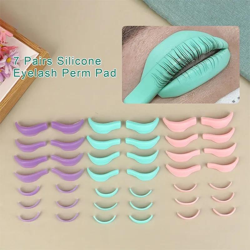 Recyclage 3D cils recourbe tiges bouclier cils Extension fournitures 7 paires par boîte Silicone cil