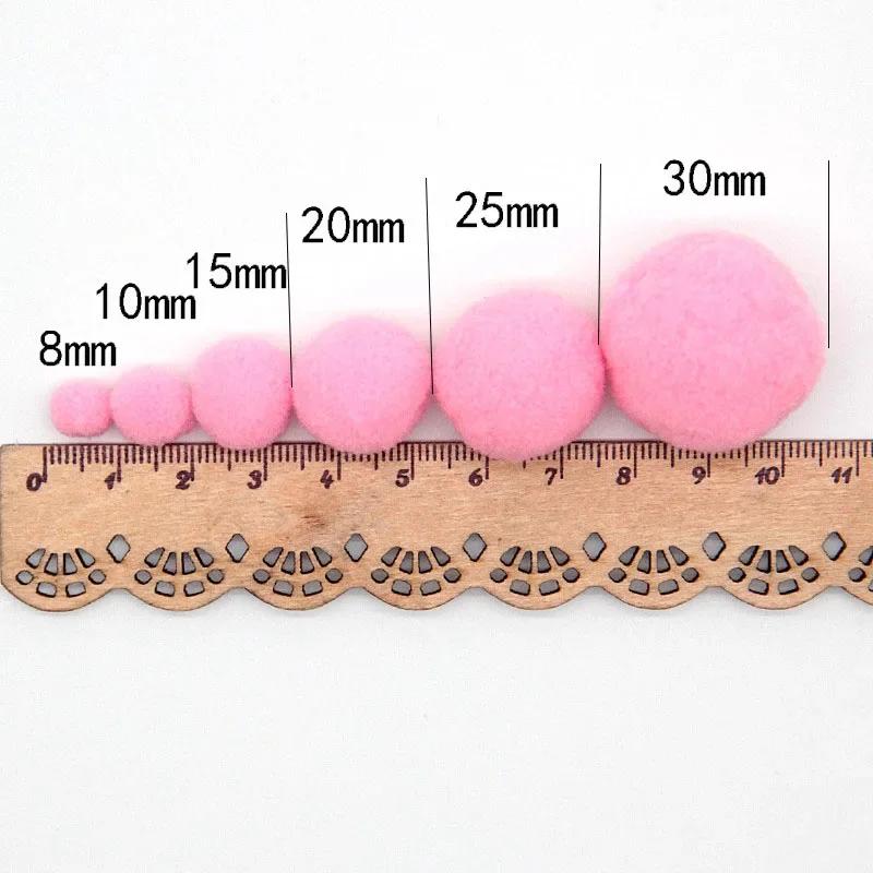 Boules de Pompon 8mm 10mm 15mm 20mm 25mm 30mm, pompons moelleux, artisanat, bricolage, jouet pour en