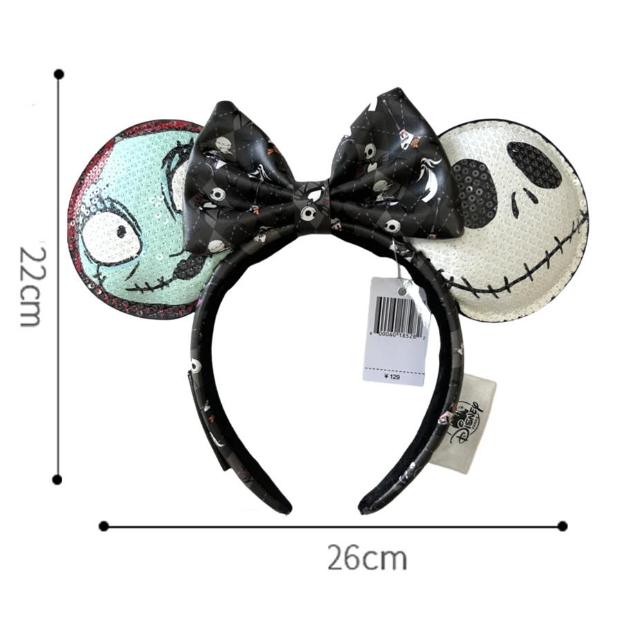 Disney-Bandeau de sauna Oreilles de Minnie Mouse, Loungefly, Halloween Fright Night, Vêtements de sa