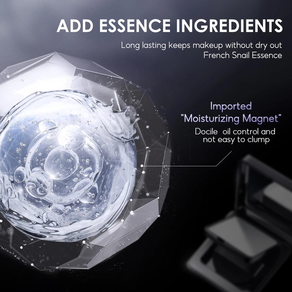 CARSLAN rester mat visage pressé poudre compacte 24H longue durée contrôle de l'huile translucide po