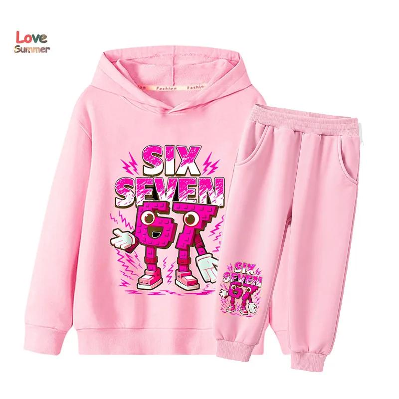 Ensemble 2 pièces sweat à capuche et pantalon pour garçons et filles, style italien Brainrot, pour e