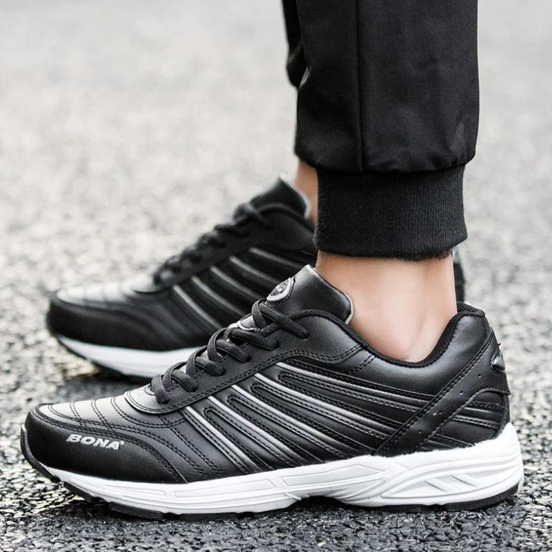 BONA 2023 Nouveaux créateurs homme Chaussures d'athlétisme confortables Chaussures de sport de plein