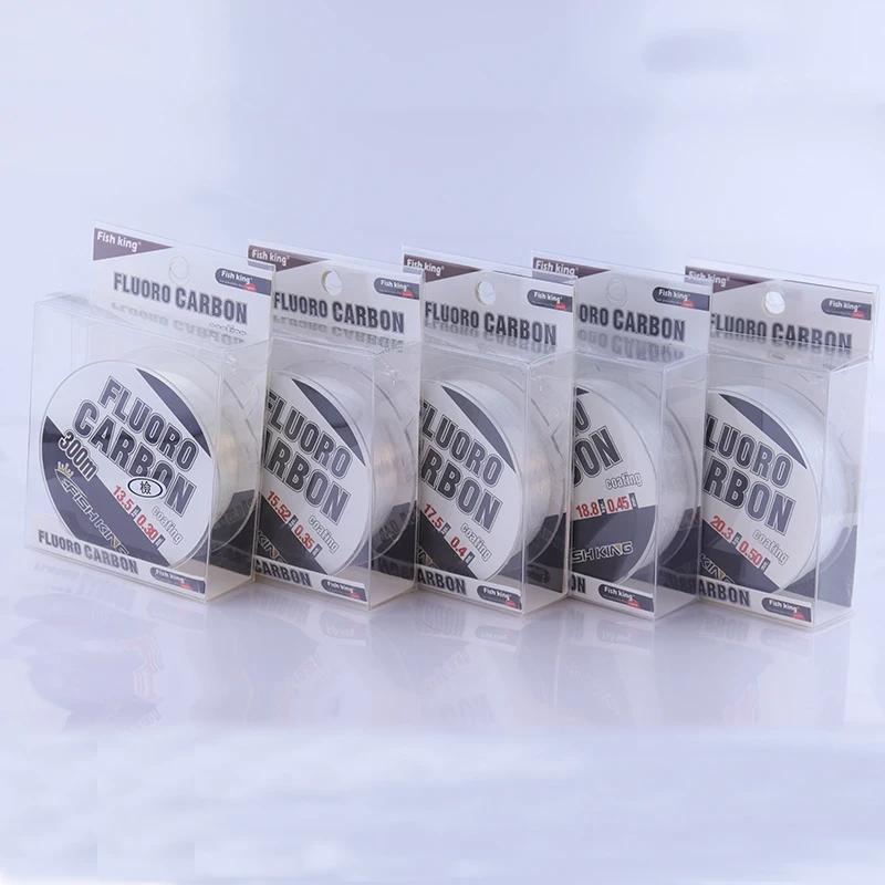Ligne de pêche en Nylon Monofilament avec revêtement en carbone fluoré, 0.3/0.35/0.4/0.45/0.5mm, lig