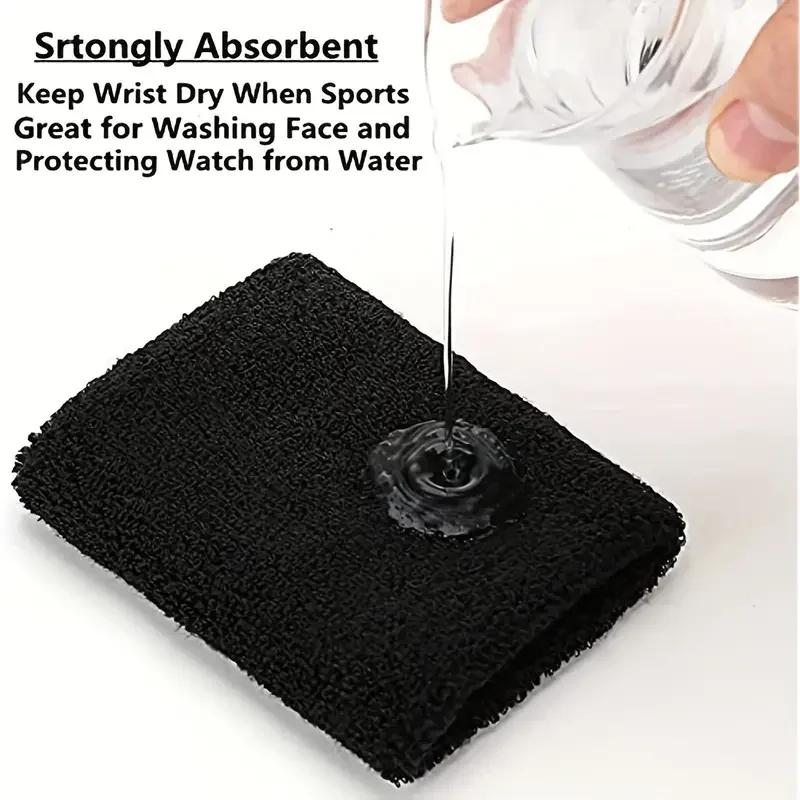 1 pièces protège-poignet et coude de sport absorbant la sueur avec bracelet en serviette-protecteur 