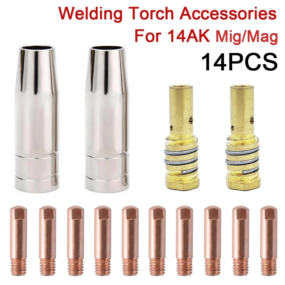 Buse de soudage Mig MIG-14AK, torche de soudage Co2, consommables, support de pointe, pointe de Cont