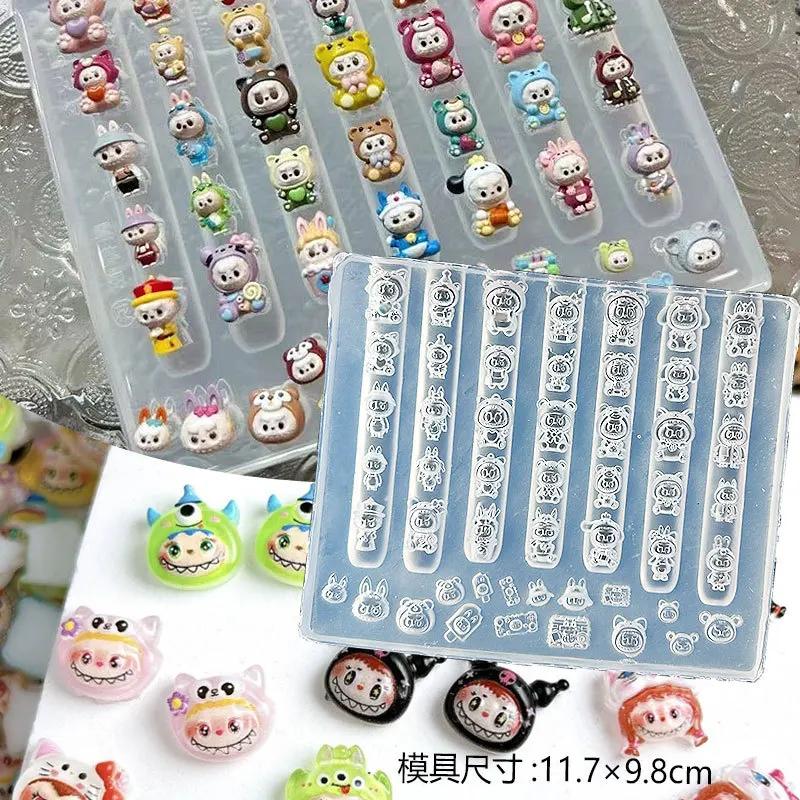 Moule 3D en Silicone pour Nail Art, dessin animé mignon Pochacco Hello Kitty, fabrication de modèles
