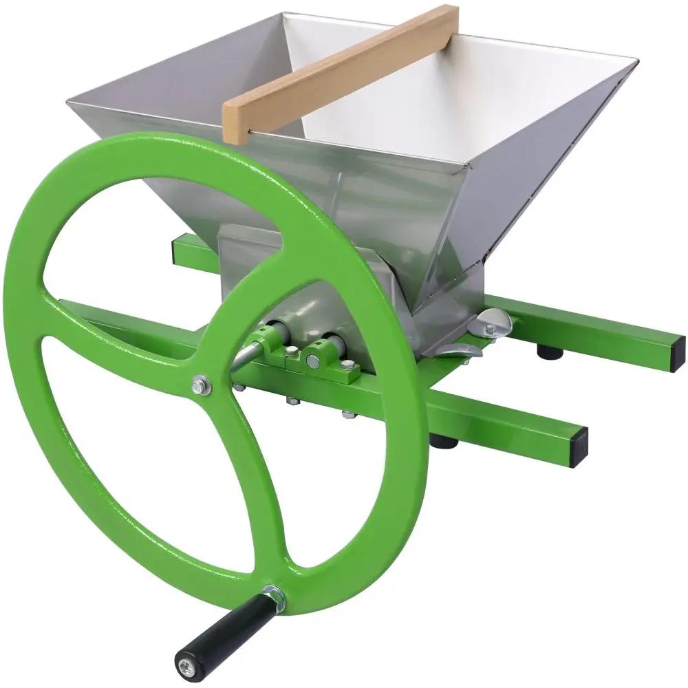Broyeur manuel Ju479 de 7L, broyeur de fruits portable avec roue, en acier inoxydable, pour le vin e