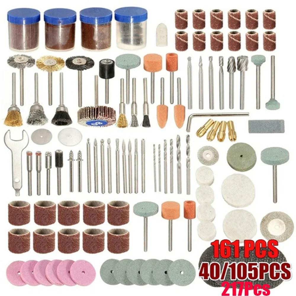 Ensemble d'accessoires pour outils électriques, outils rotatifs, adaptés à la perceuse Dremel, acces