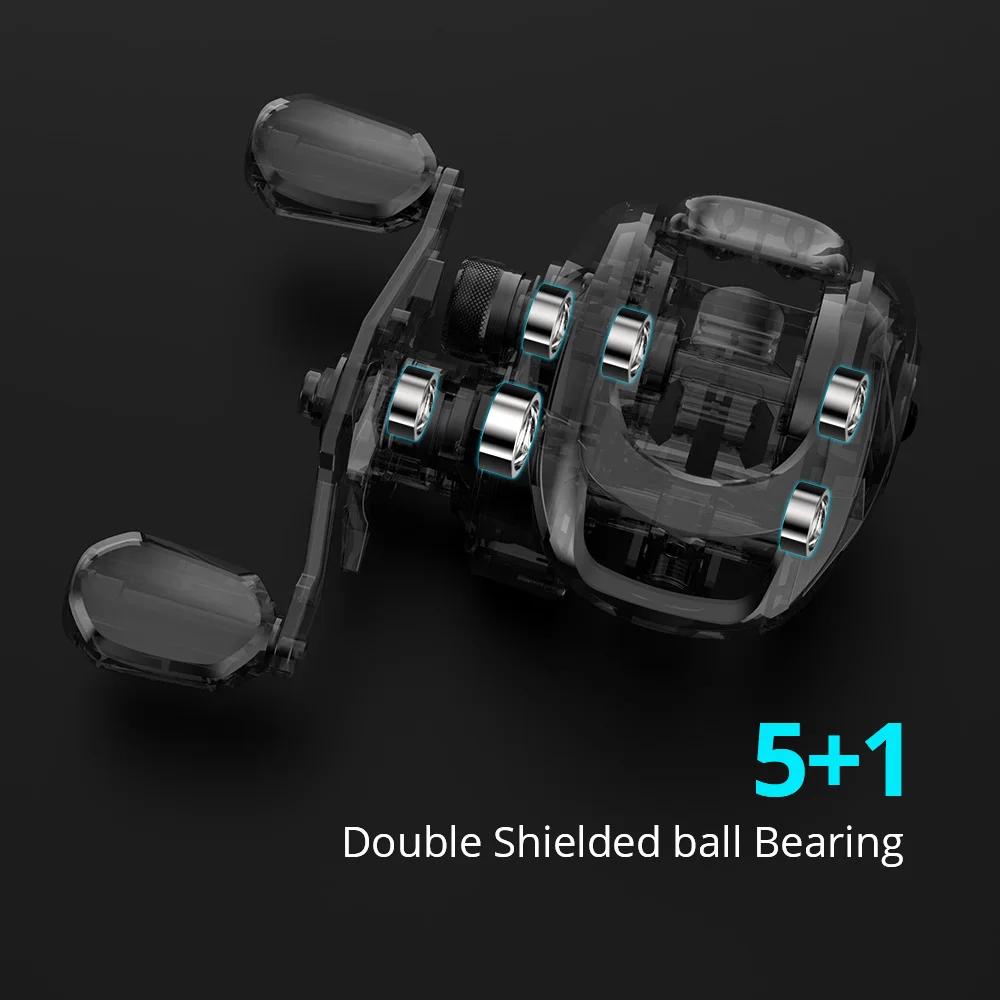 KastKing Brutus – moulinet Baitcasting, système de freinage magnétique, rapport de vitesse 7.2:1, 5 