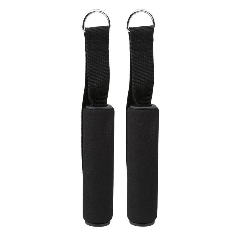 1 paire de poignées de corde de traction, accessoires de Fitness, bande d'exercice, poignée de rally