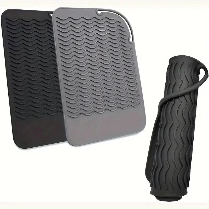 Tapis en Silicone résistant à la chaleur, grande taille, Portable, outils chauds de voyage, housse p