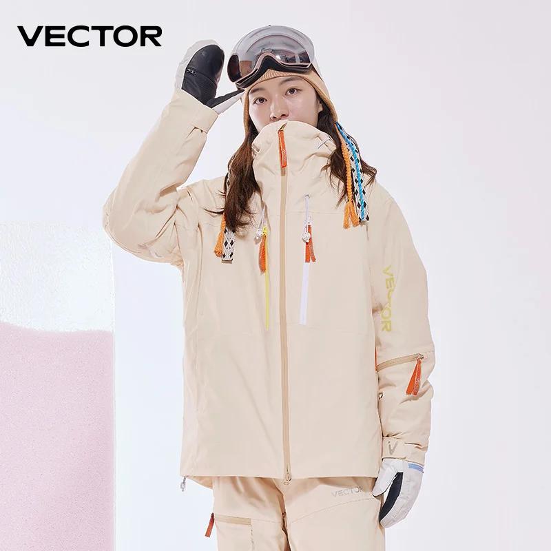 VECTOR-Haut de ski en coton pour hommes et femmes, imperméable et durable, chaud 506, double planche