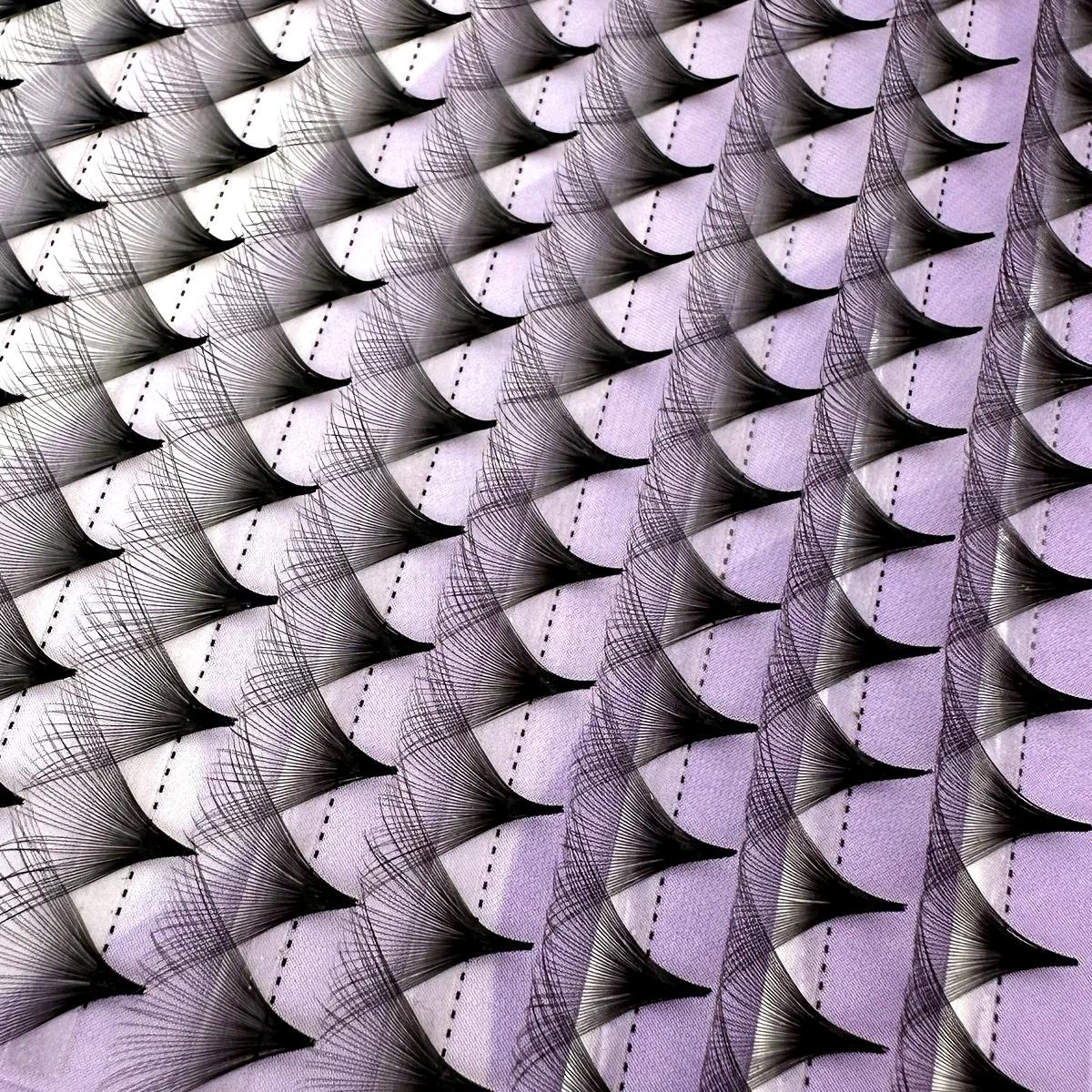 30/40D ventilateurs préfabriqués 0.05 Super moelleux gros ventilateurs Extensions de cils Base mince