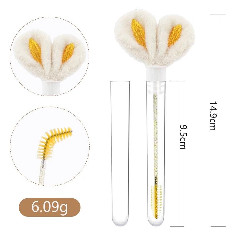 10 pièces Tube brosse à cils Extension de cils pinceaux de maquillage peigne à sourcils oreilles de 
