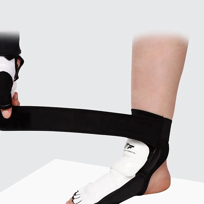 Gants de pieds en cuir pour Taekwondo, anneau de Rotterdam, protection de rinçage de karaté, équipem