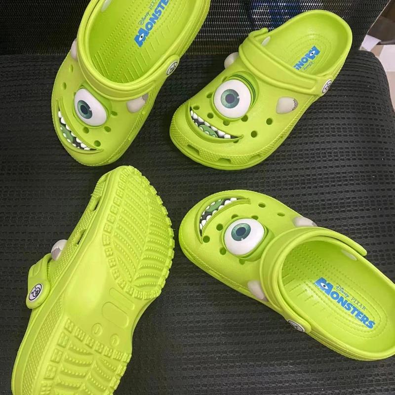 Sandales antidérapantes d'été pour enfants, pantoufles à trous respirantes, chaussures de plage déco