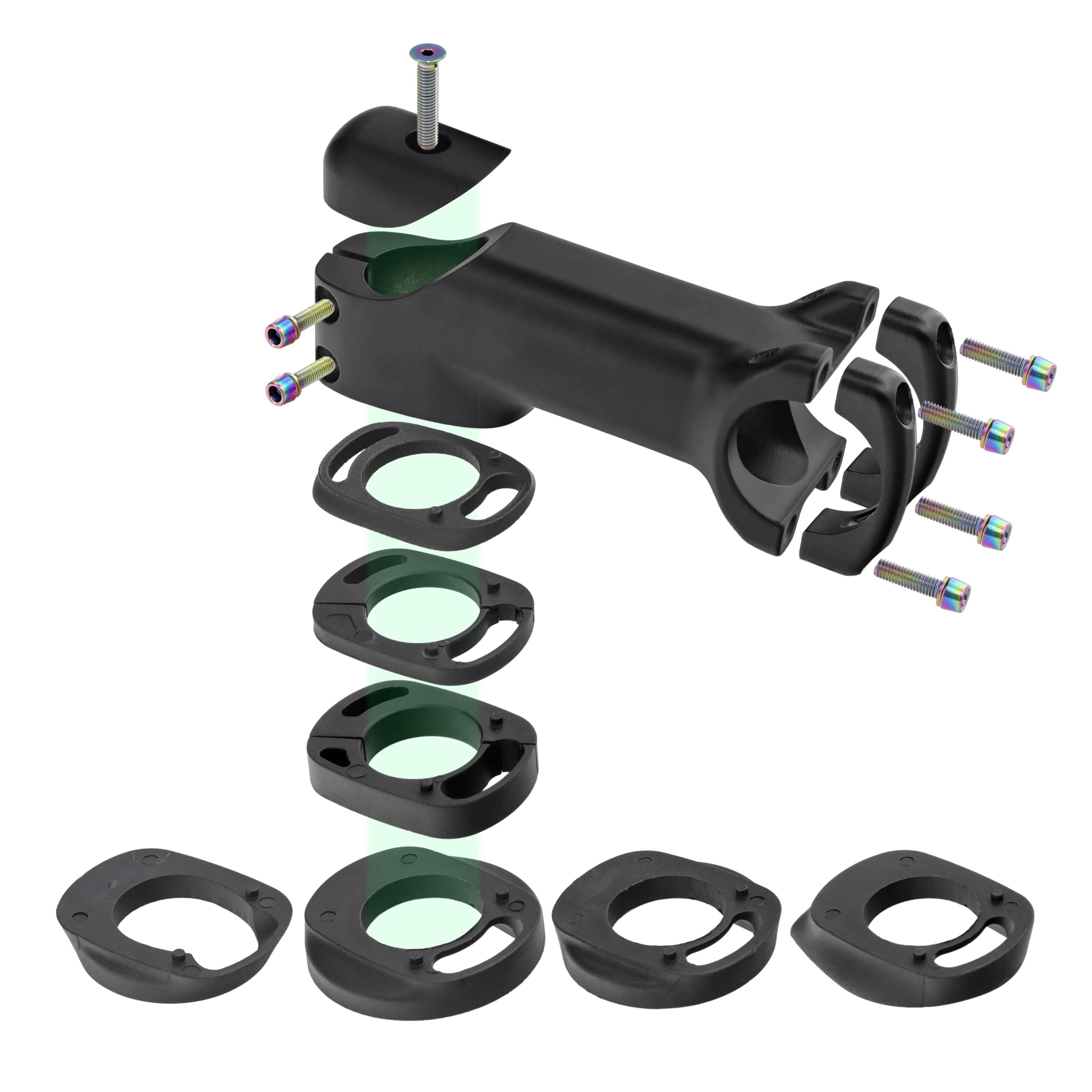 Kocevlo tige de vélo 28.6-31.8mm tige de routage de câble interne en aluminium avec entretoise tige 