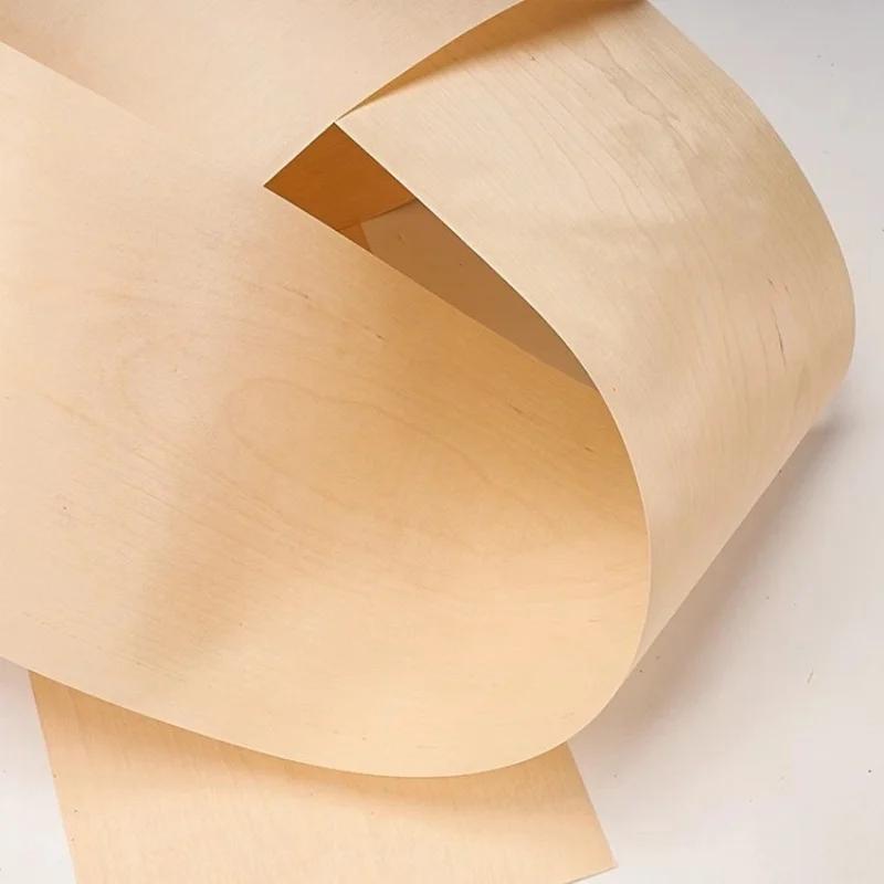 Placage de haut-parleur en bois naturel, porte en bois de bouleau, meubles décoratifs, 20x250cm, T0.