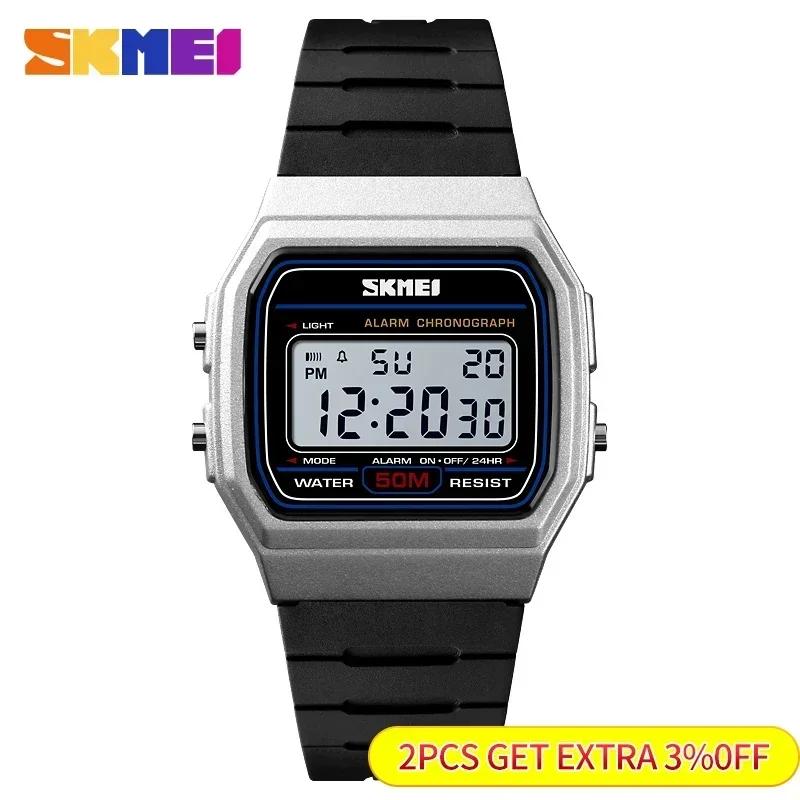 SKMEI 1412 mode femmes montre numérique affichage étanche Date semaine femme montre-bracelet sport C