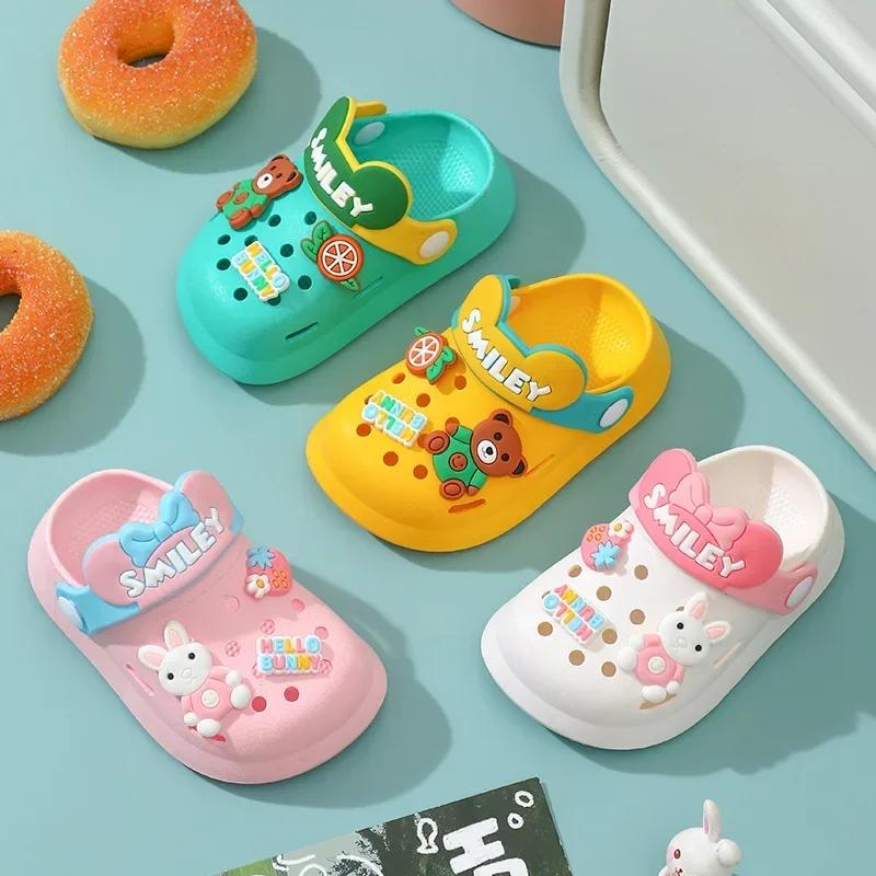 Pantoufles Chaussures pour bébé Sandales Mules Sandales respirantes pour garçons et filles avec seme