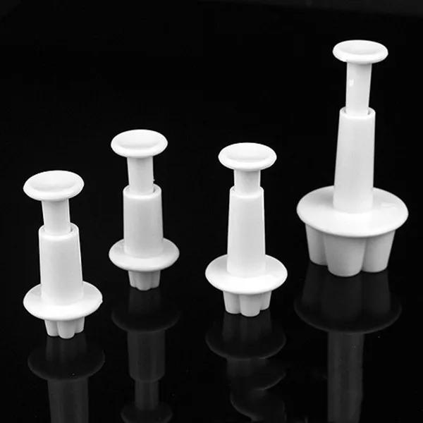 4 pièces/ensemble fleur de prunier plongeur Fondant moule Cutter outils de gâteau décoration outils 
