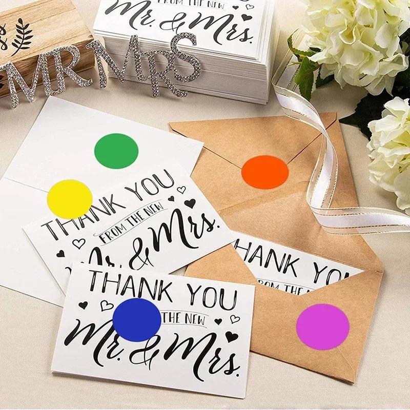 Autocollants ronds vierges faits à la main, 1 pouce, en papier noir, blanc, rose, pour Scrapbooking,