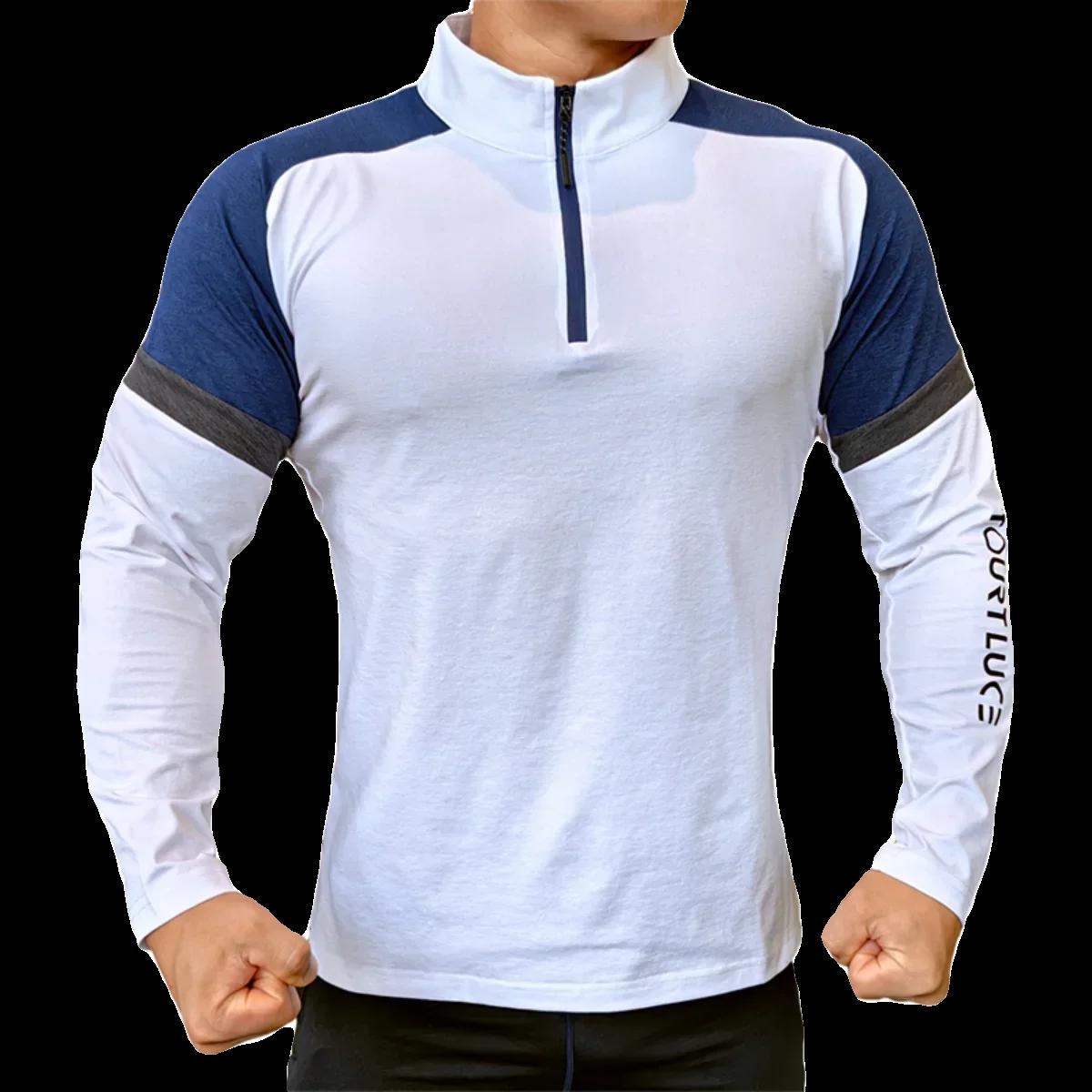 Sweat-shirt de compression pour homme - Respirant et élastique pour le jogging