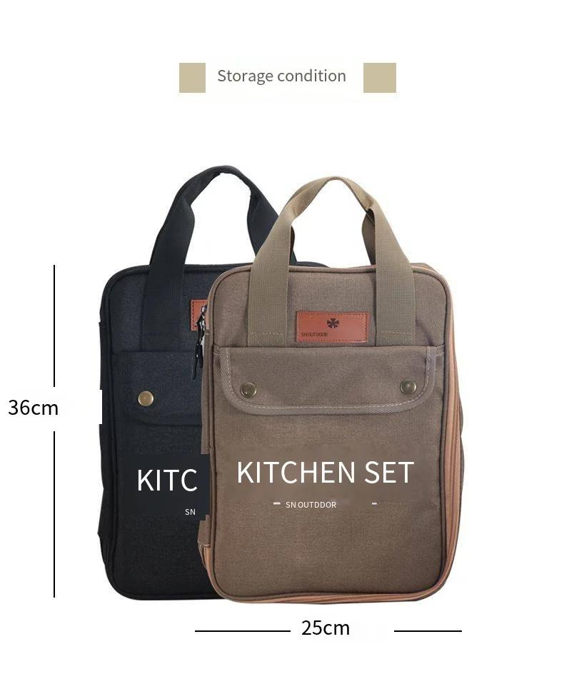 Ustensiles de cuisine de Camping en plein air, ensemble de 8 pièces livré avec un ensemble complet d