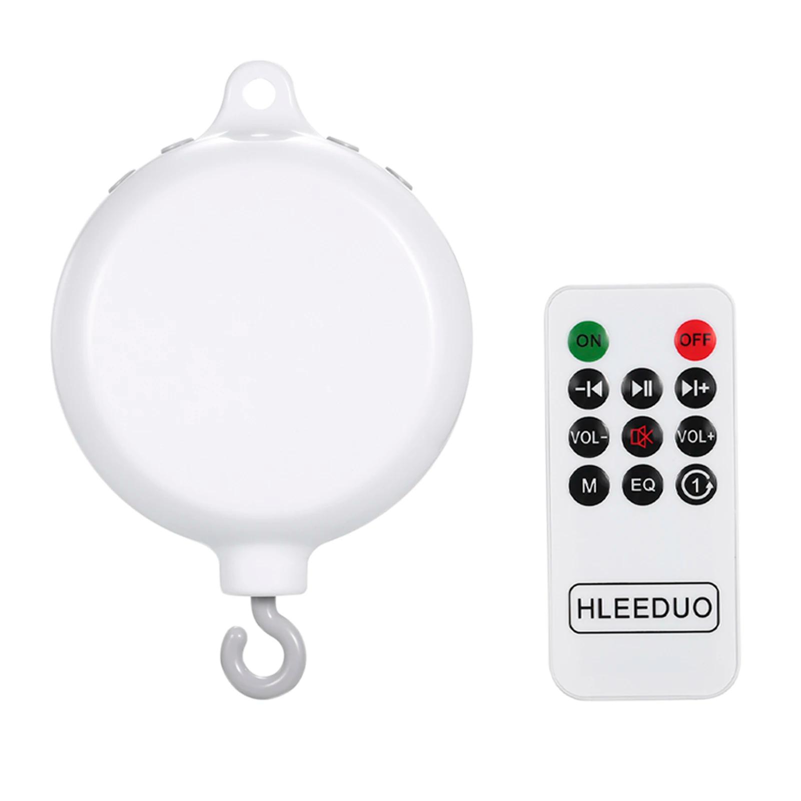 Boîte à musique télécommandée pour enfants avec ligne USB, jouet musical de lit, 35 chansons, cloche