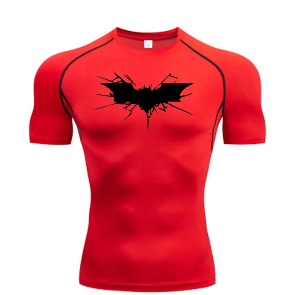T-shirt de compression pour homme, vêtement de fitness, de musculation, à séchage rapide, RL00101