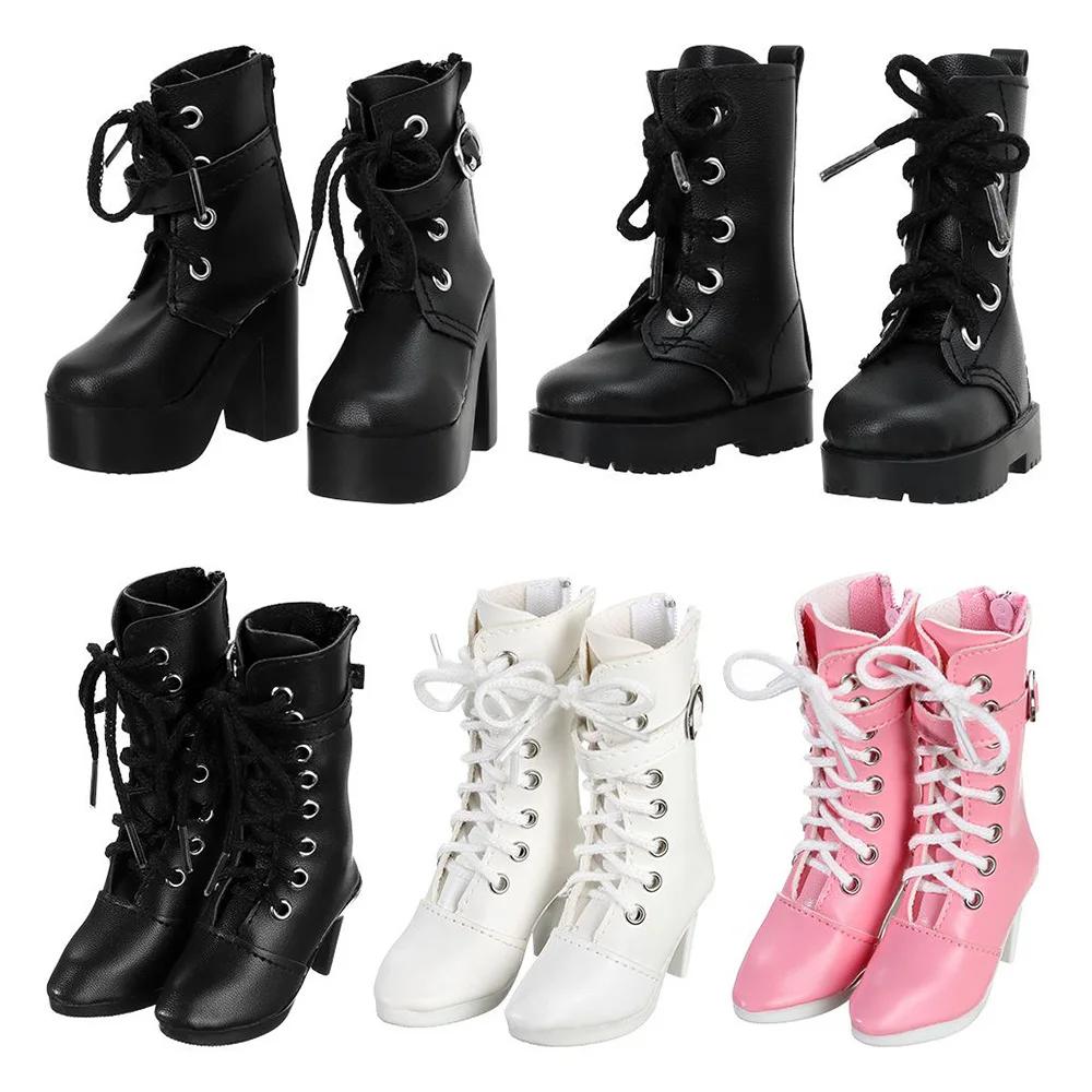 Chaussures de princesse à talons hauts en cuir PU, accessoires Kiev illage de beurre, bottes de joue