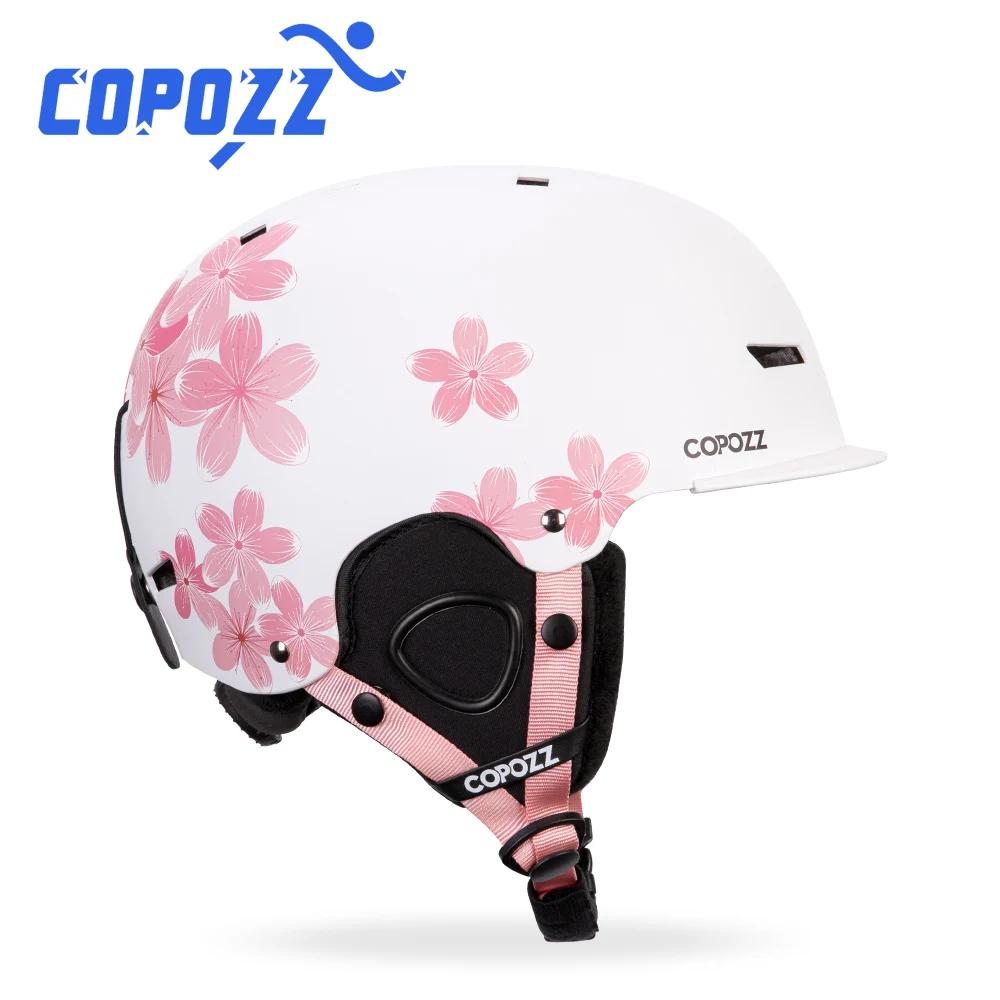 COPOZZ nouveau casque de Ski dessins animé demi-couvert Anti-impact casque de sécurité cyclisme Ski 